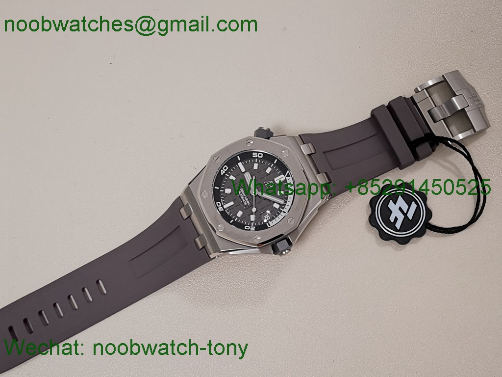 Replica Audemars Piguet AP Royal Oak Offshore Diver 15720 Grey Dial ZF 1:1 Best A4308