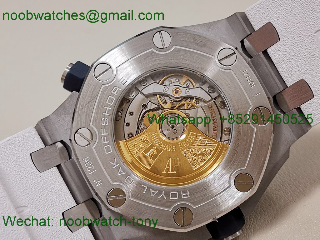 Replica Audemars Piguet AP Royal Oak Diver White Ceramic 15707 White Ceramic IPF 1:1 Best V2