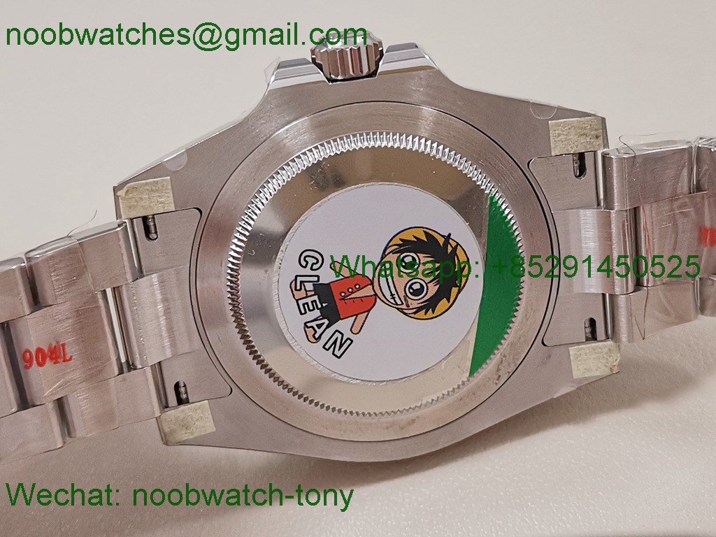 Replica Rolex GMT II 126710 GRNR Bruce Wayne Black Gray Clean SuperClone on Oyster DD3285