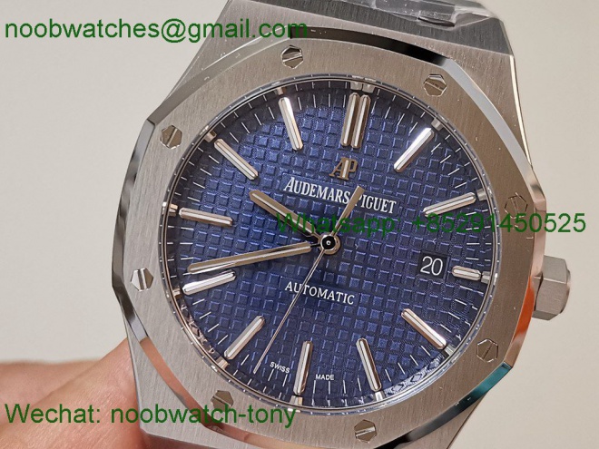 Replica Audemars Piguet AP Royal Oak 37mm 15450 37mm ZF 1:1 Best Blue Dial SA3120 SuperClone