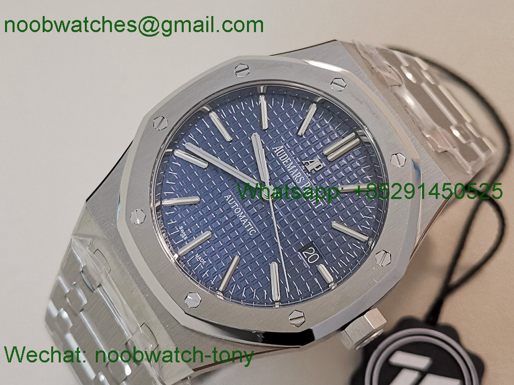 Replica Audemars Piguet AP Royal Oak 37mm 15450 37mm ZF 1:1 Best Blue Dial SA3120 SuperClone
