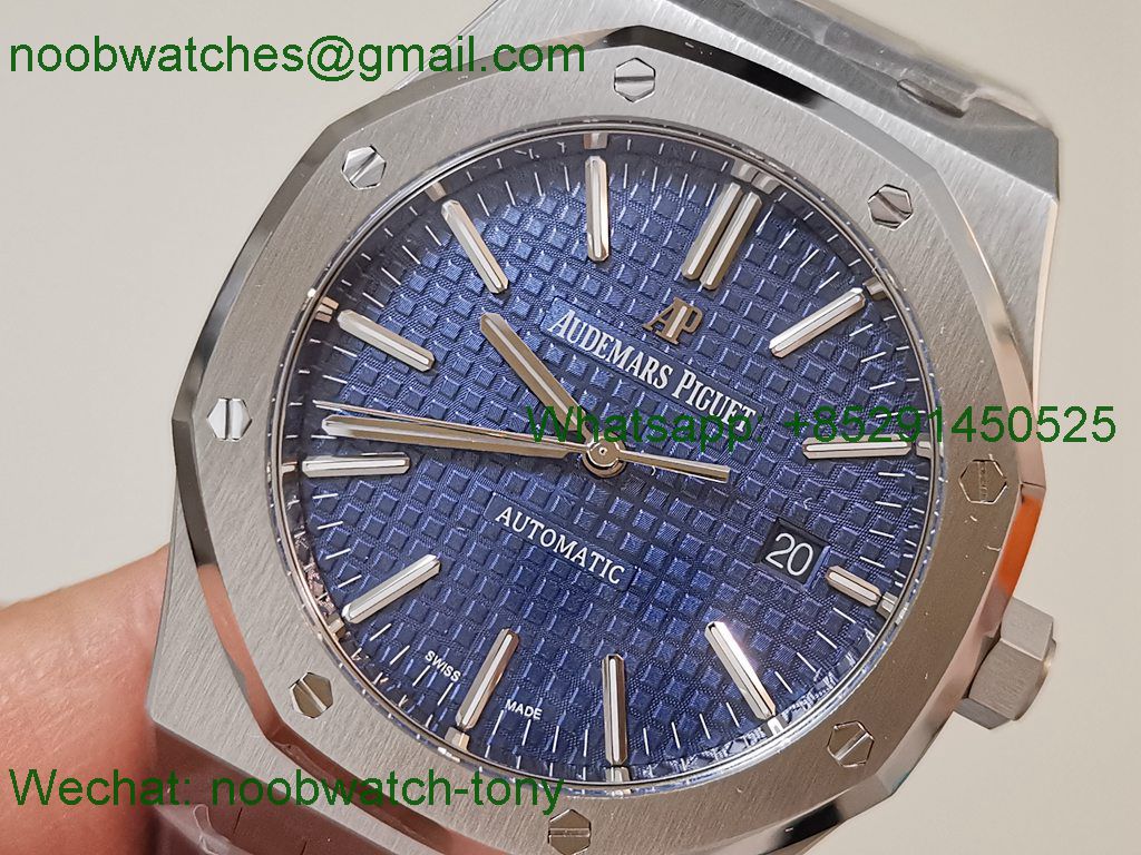 Replica Audemars Piguet AP Royal Oak 37mm 15450 37mm ZF 1:1 Best Blue Dial SA3120 SuperClone