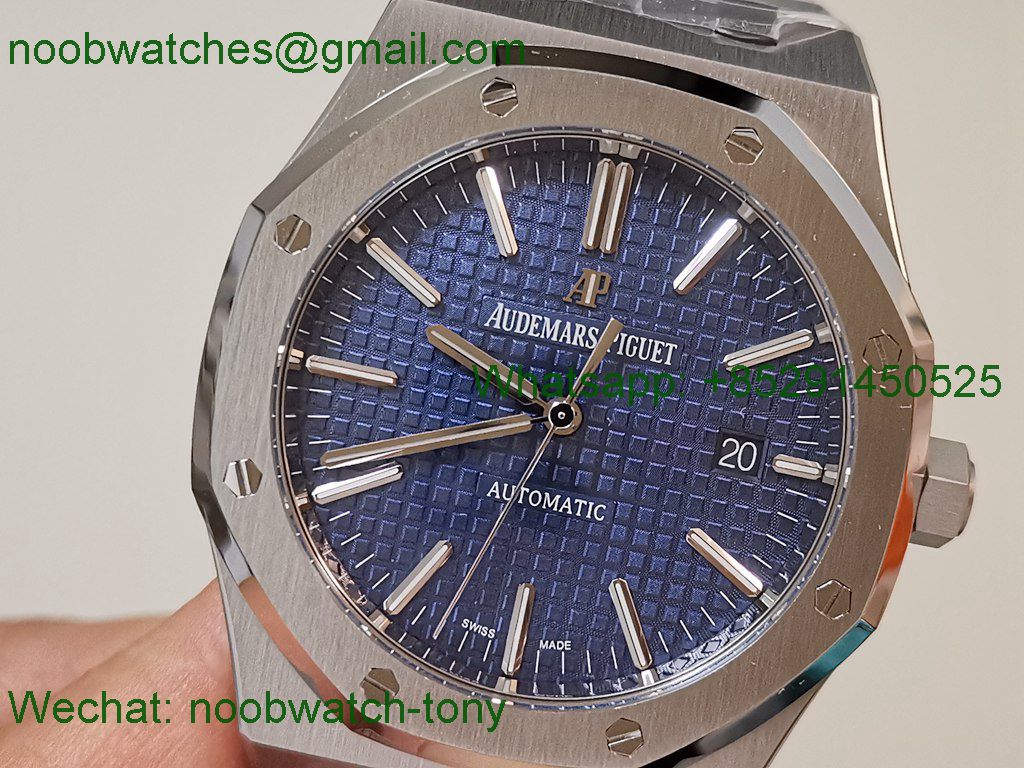 Replica Audemars Piguet AP Royal Oak 37mm 15450 37mm ZF 1:1 Best Blue Dial SA3120 SuperClone