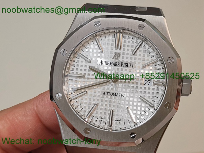 Replica Audemars Piguet AP Royal Oak 37mm 15450 37mm ZF 1:1 Best White Dial SA3120 SuperClone