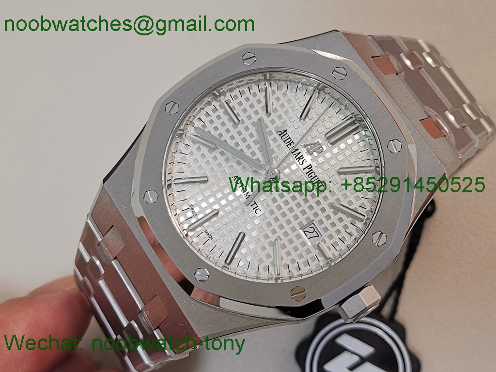 Replica Audemars Piguet AP Royal Oak 37mm 15450 37mm ZF 1:1 Best White Dial SA3120 SuperClone