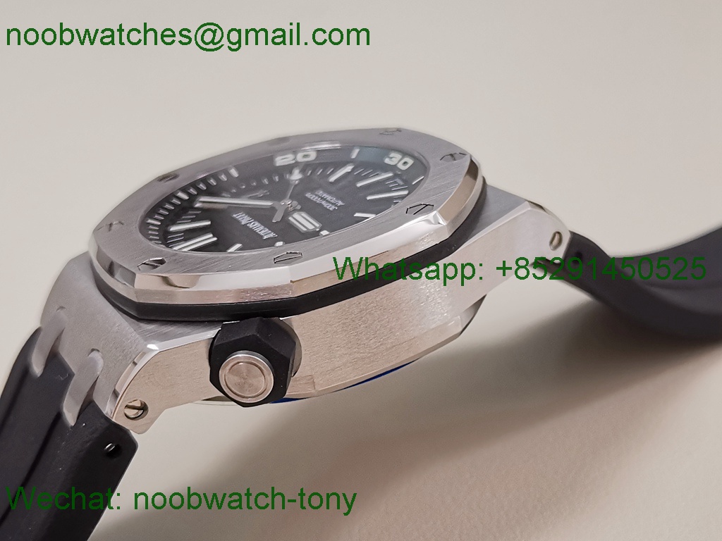 Replica Audemars Piguet AP Diver 15710 ZF 1:1 Best Black Dial SA3120 SuperClone V2