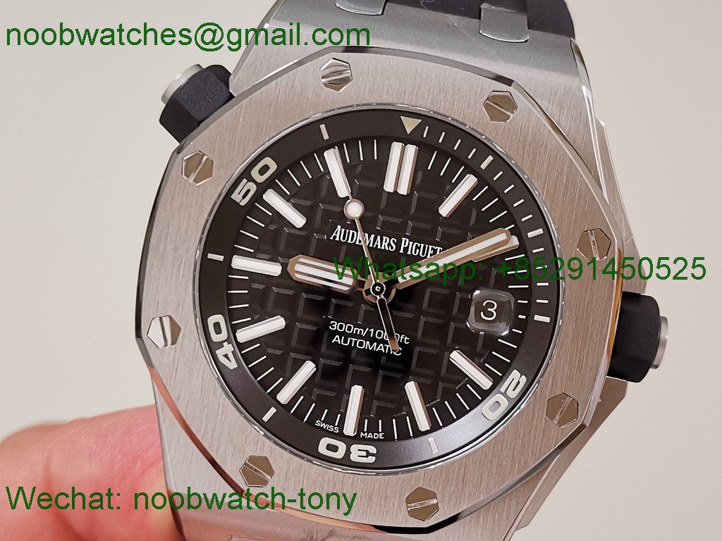 Replica Audemars Piguet AP Diver 15710 ZF 1:1 Best Black Dial SA3120 SuperClone V2