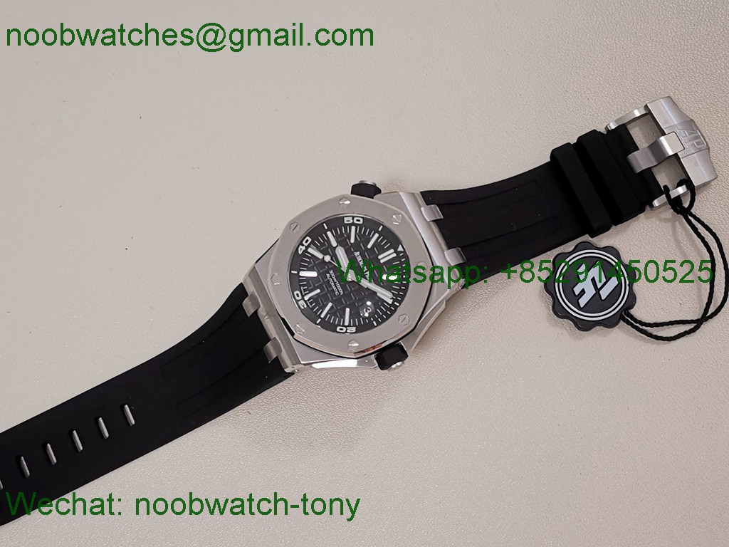 Replica Audemars Piguet AP Diver 15710 ZF 1:1 Best Black Dial SA3120 SuperClone V2