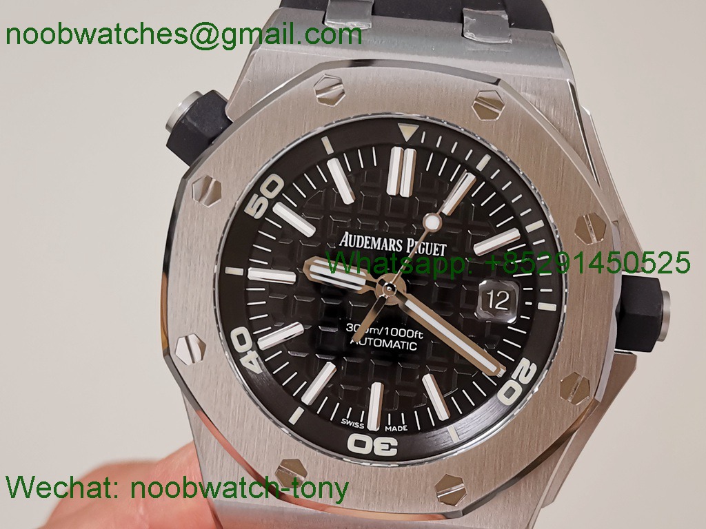 Replica Audemars Piguet AP Diver 15703 ZF 1:1 Best Black Dial SA3120 SuperClone V2