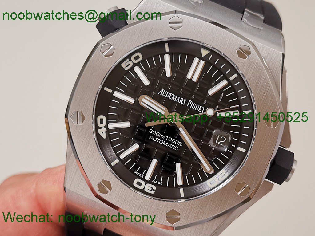 Replica Audemars Piguet AP Diver 15703 ZF 1:1 Best Black Dial SA3120 SuperClone V2