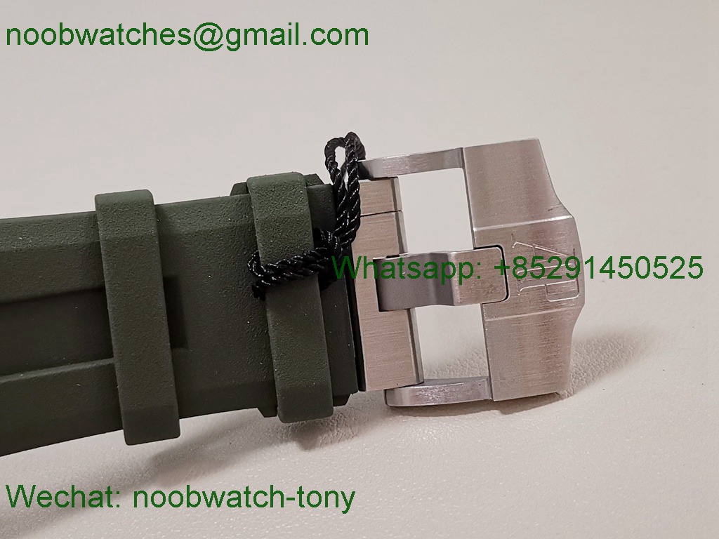 Replica Audemars Piguet AP Diver 15720 ZF 1:1 Best Green Dial on Rubber A4308