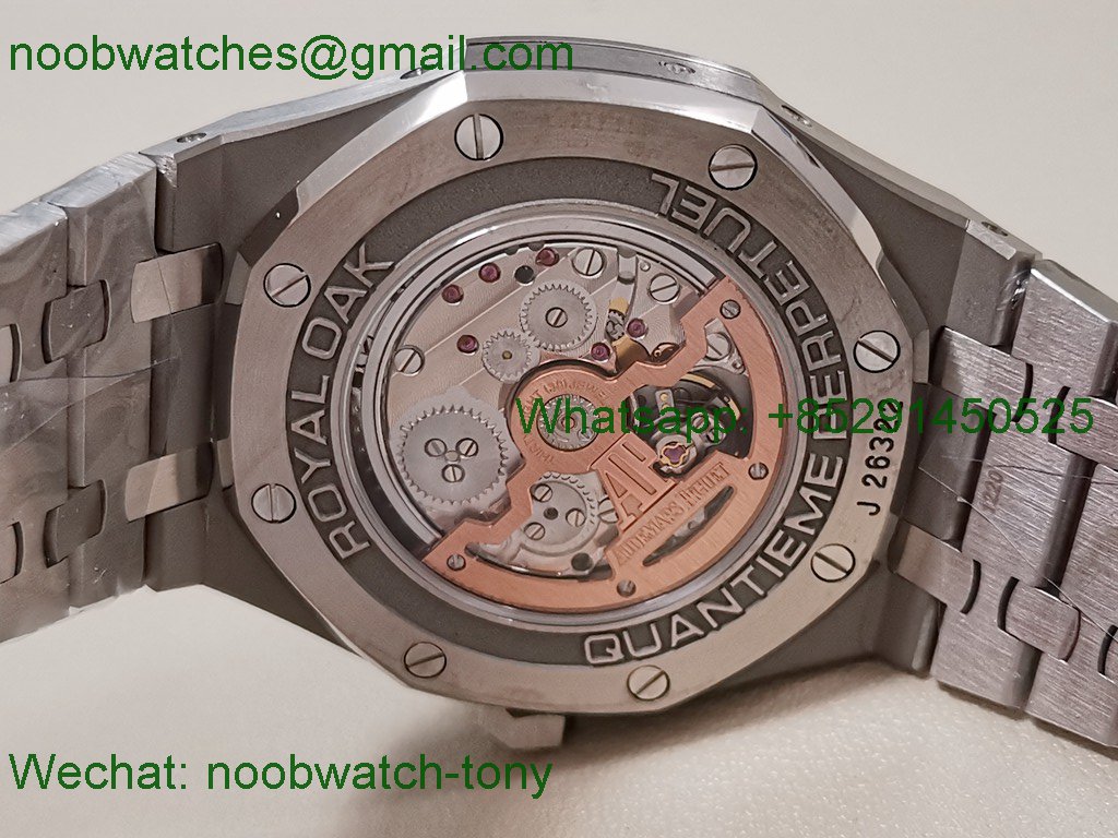 Replica Audemars Piguet AP Royal Oak Perpetual 26574 Light Blue Dial APSF A5134 SuperClone