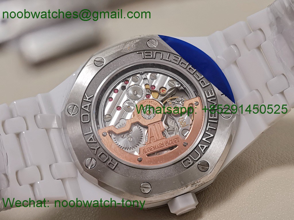 Replica Audemars Piguet AP Royal Oak Calendar 26579cb White Ceramic APSF SuperClone A5134 V3