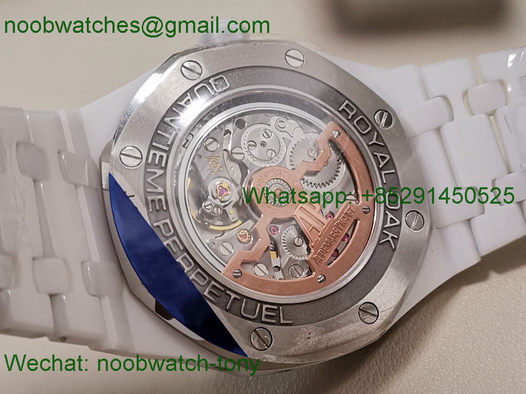 Replica Audemars Piguet AP Royal Oak Calendar 26579cb White Ceramic APSF SuperClone A5134 V3