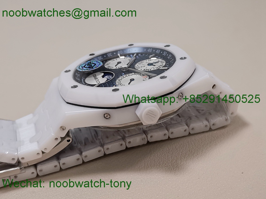 Replica Audemars Piguet AP Royal Oak Calendar 26579cb White Ceramic APSF SuperClone A5134 V3