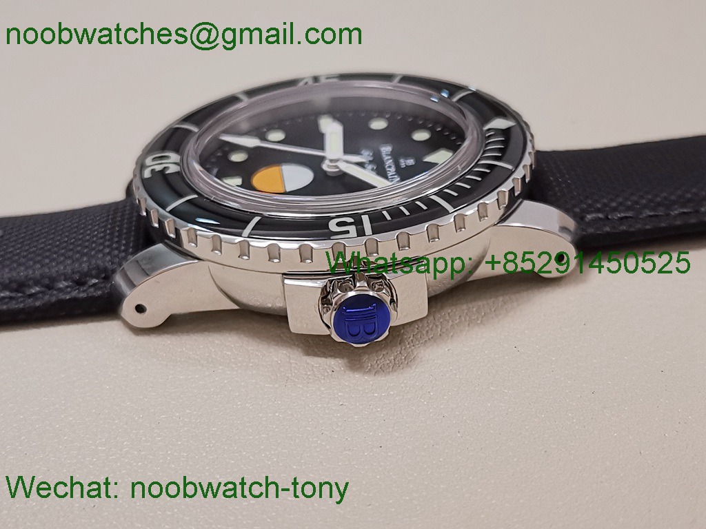 Replica Blancpain Fifty Fathoms MIL-SPEC ZF 1:1 Best on Sail-canvas Strap A1151