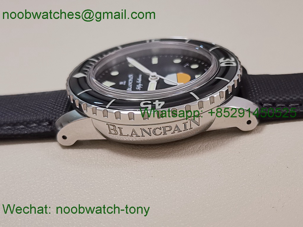 Replica Blancpain Fifty Fathoms MIL-SPEC ZF 1:1 Best on Sail-canvas Strap A1151