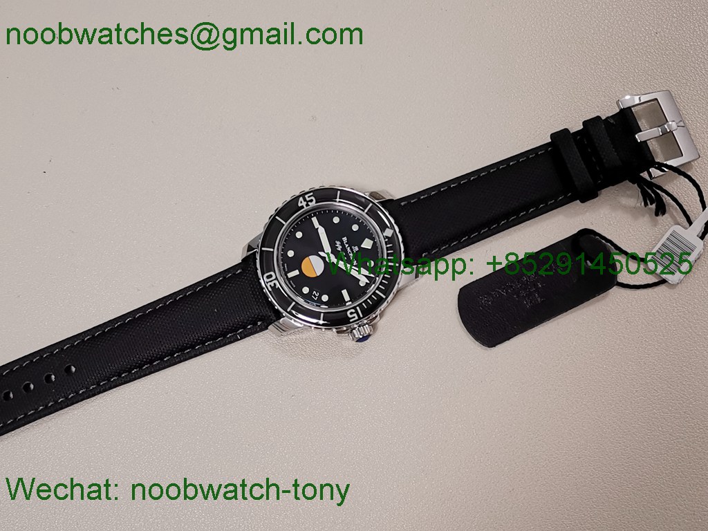 Replica Blancpain Fifty Fathoms MIL-SPEC ZF 1:1 Best on Sail-canvas Strap A1151
