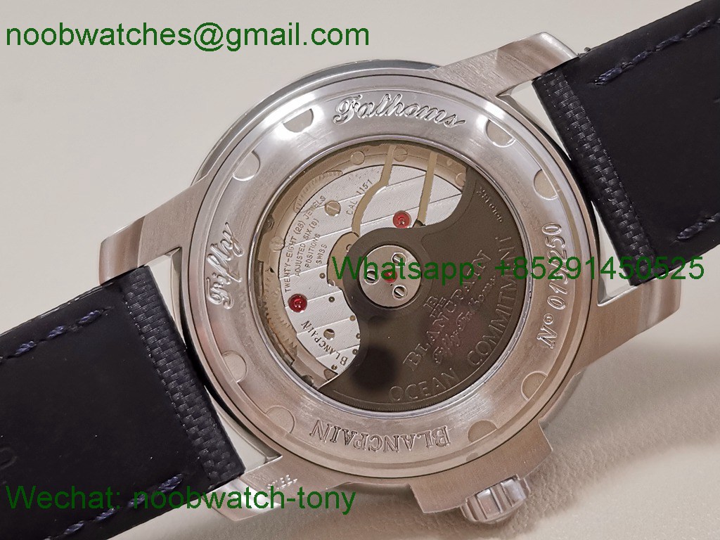 Replica Blancpain Fifty Fathoms Ocean Commitment III ZF 1:1 Best on Sail-canvas Strap A1151