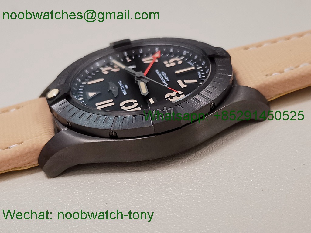 Replica Breitling Avenger GMT 45mm Black PVD BLSF A2836