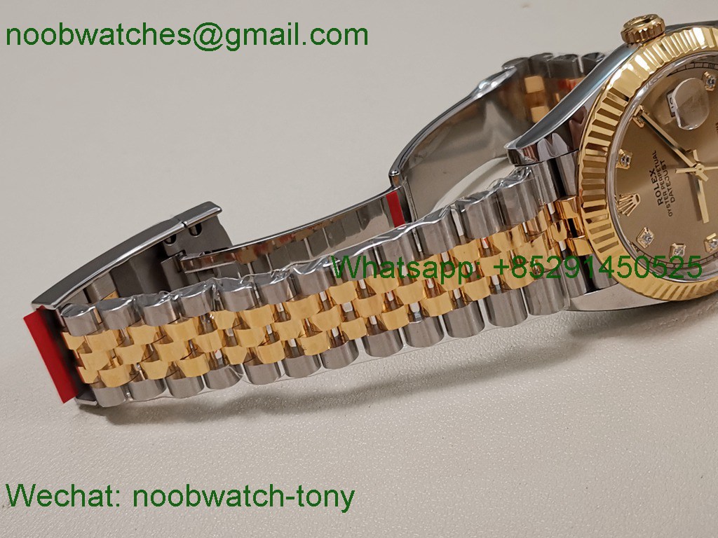 Replica Rolex DateJust 41 126331 Clean 1:1 Best Yellow Gold Diamonds VR3235