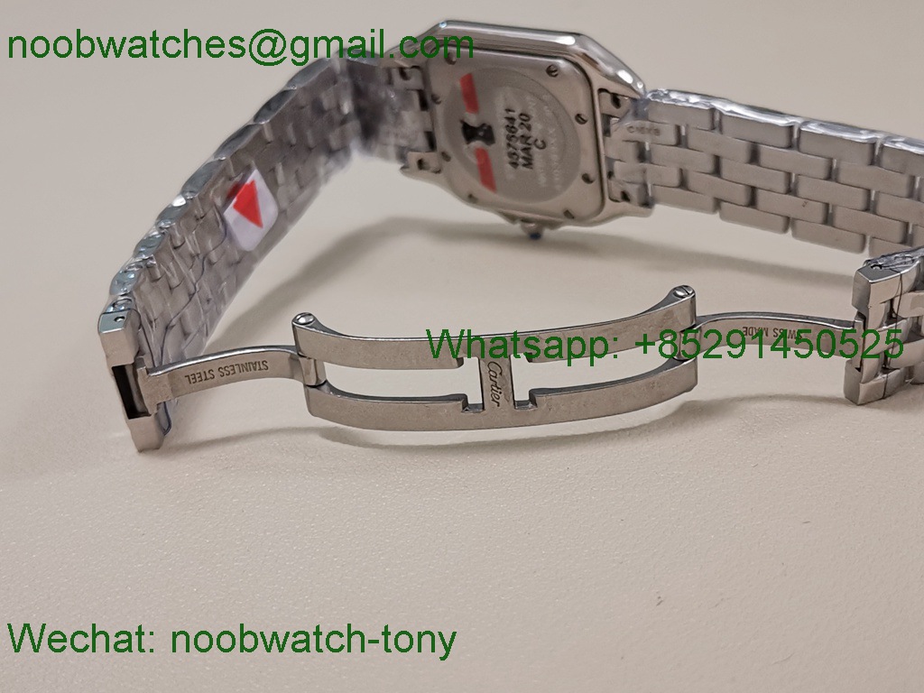 Replica Cartier Panthère 27mm BVF 1:1 Best White Dial Swiss Ronda Quartz