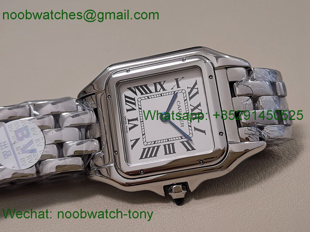 Replica Cartier Panthère 27mm BVF 1:1 Best White Dial Swiss Ronda Quartz