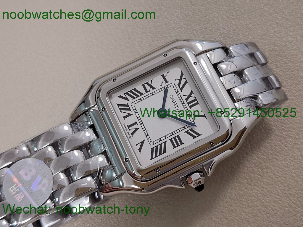 Replica Cartier Panthère 27mm BVF 1:1 Best White Dial Swiss Ronda Quartz