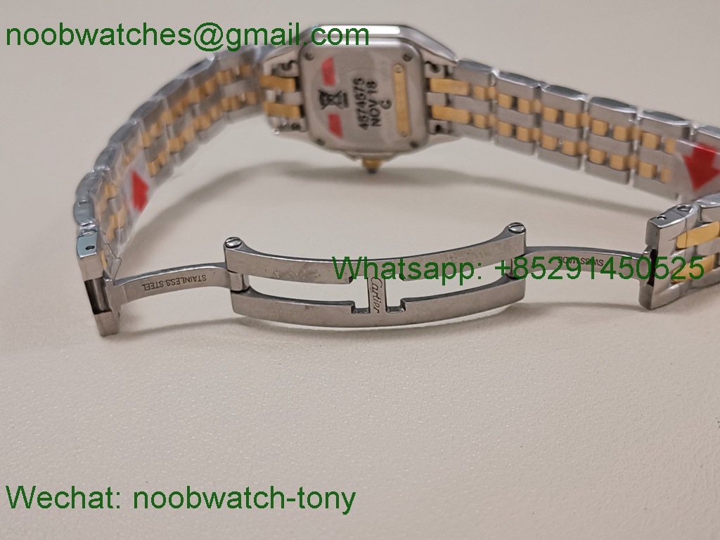 Replica Cartier Panthere 27mm BVF 1:1 Best Steel Yellow Gold Swiss Ronda Quartz