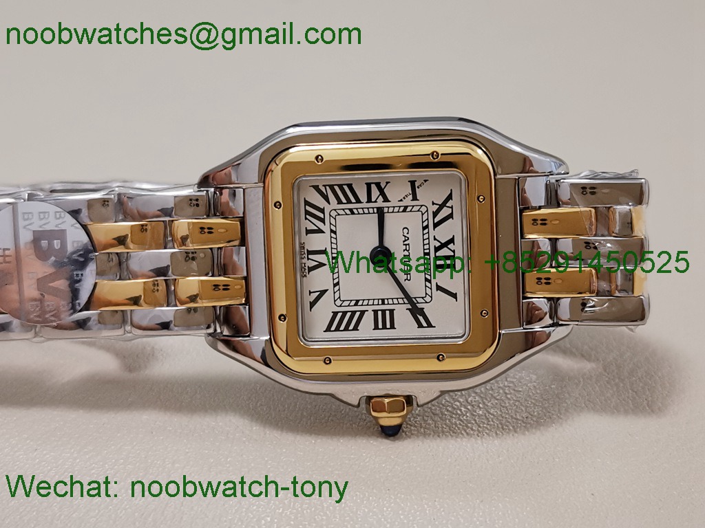 Replica Cartier Panthere 27mm BVF 1:1 Best Steel Yellow Gold Swiss Ronda Quartz