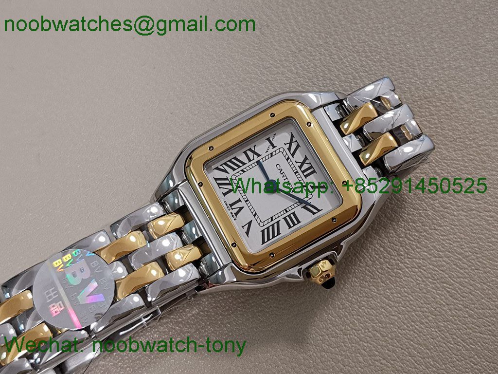 Replica Cartier Panthere 27mm BVF 1:1 Best Steel Yellow Gold Swiss Ronda Quartz