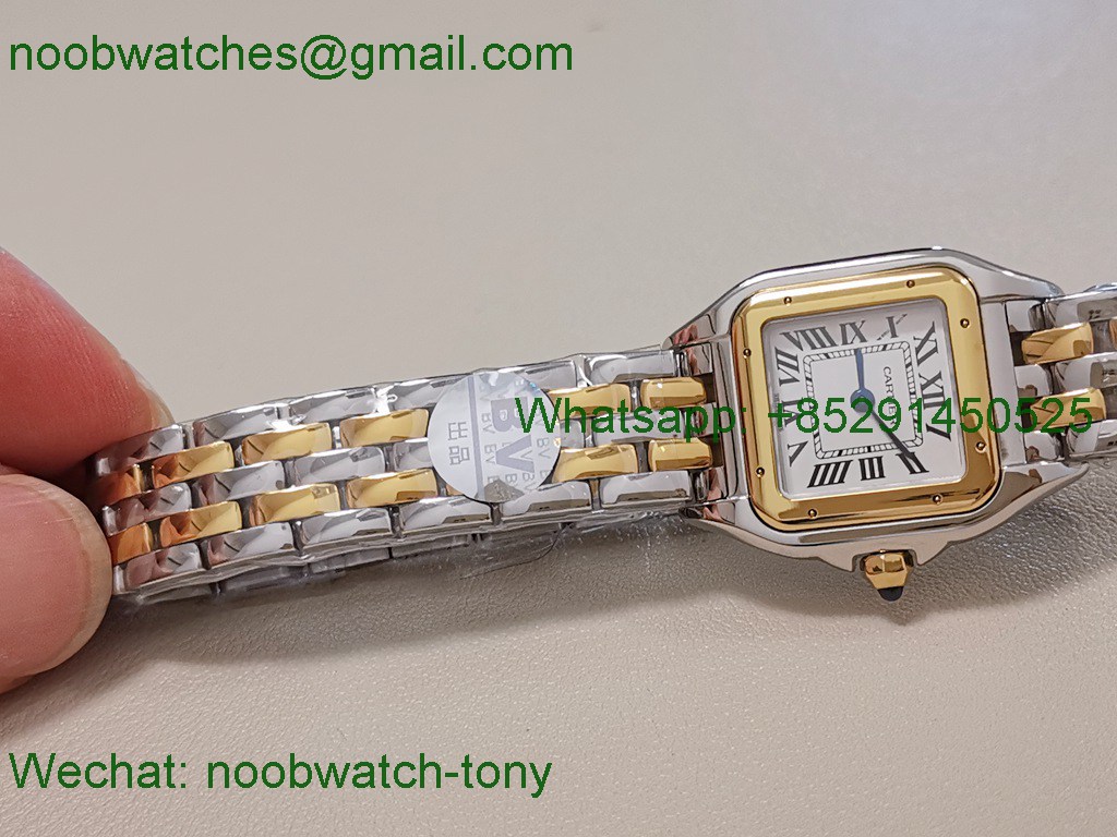 Replica Cartier Panthere 27mm BVF 1:1 Best Steel Yellow Gold Swiss Ronda Quartz