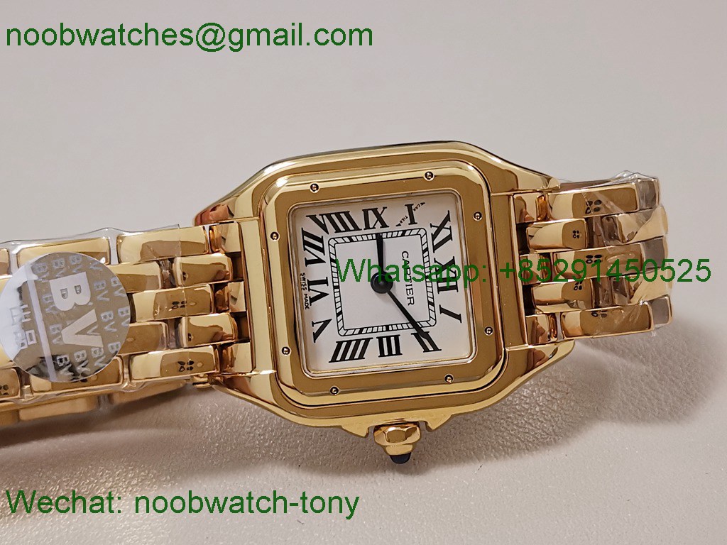 Replica Cartier Panthere 27mm BVF 1:1 Best Yellow Gold Swiss Ronda Quartz