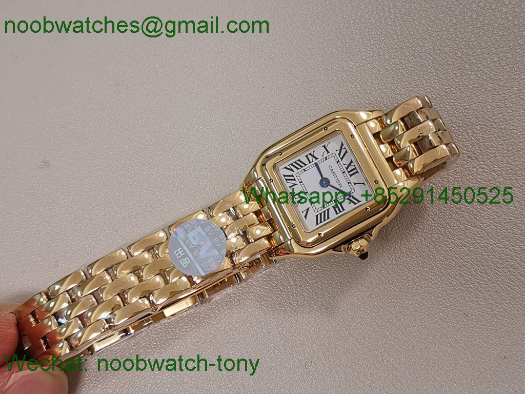 Replica Cartier Panthere 27mm BVF 1:1 Best Yellow Gold Swiss Ronda Quartz