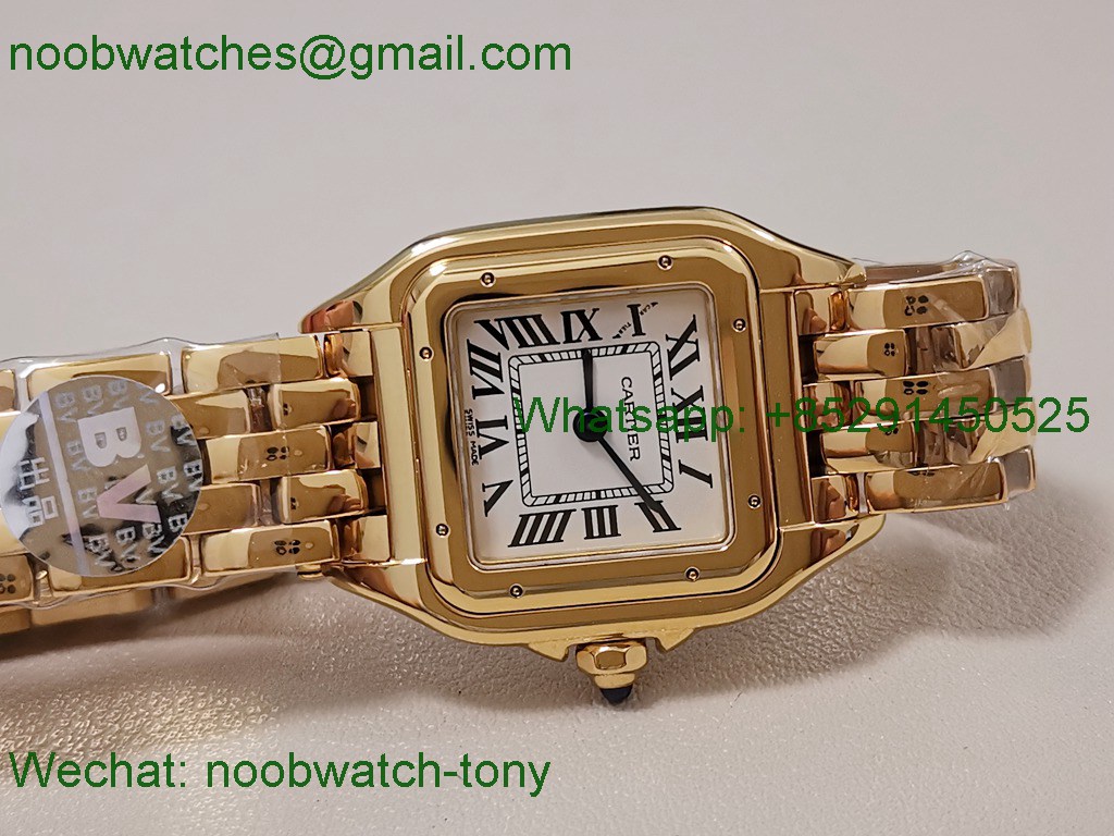 Replica Cartier Panthere 27mm BVF 1:1 Best Yellow Gold Swiss Ronda Quartz
