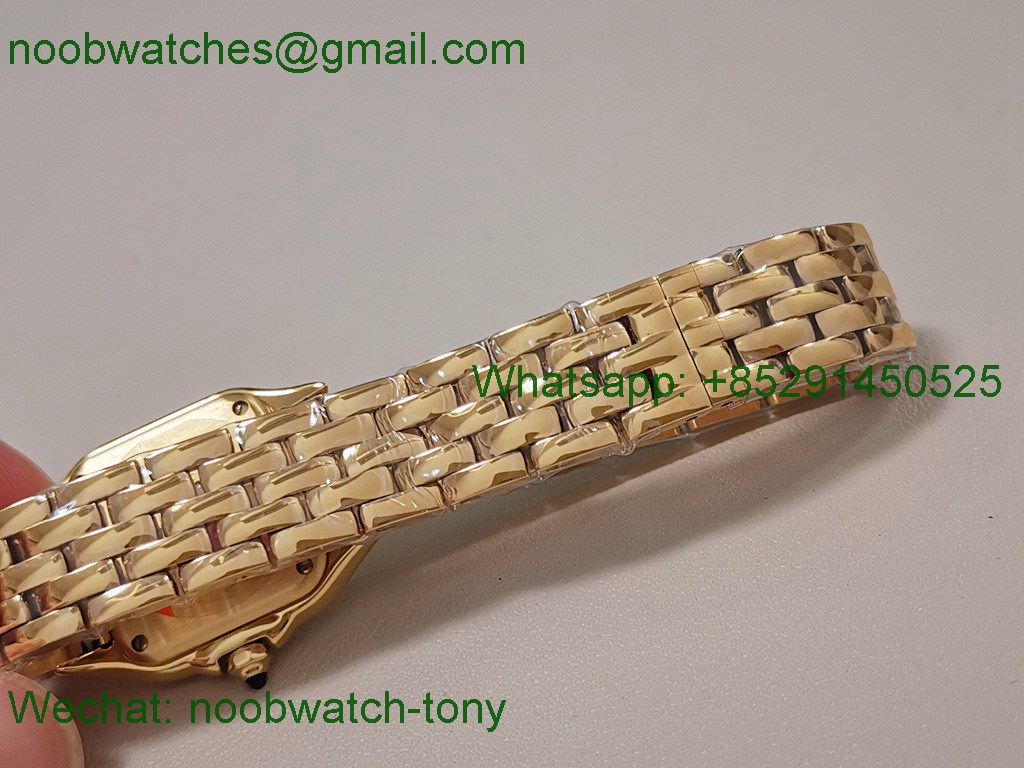 Replica Cartier Panthere 27mm BVF 1:1 Best Yellow Gold Swiss Ronda Quartz
