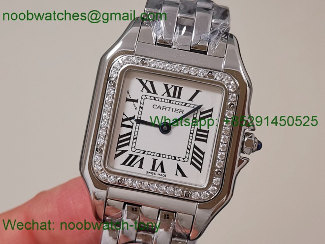 Replica Cartier Panthere 27mm BVF 1:1 Best Diamond Swiss Ronda Quartz
