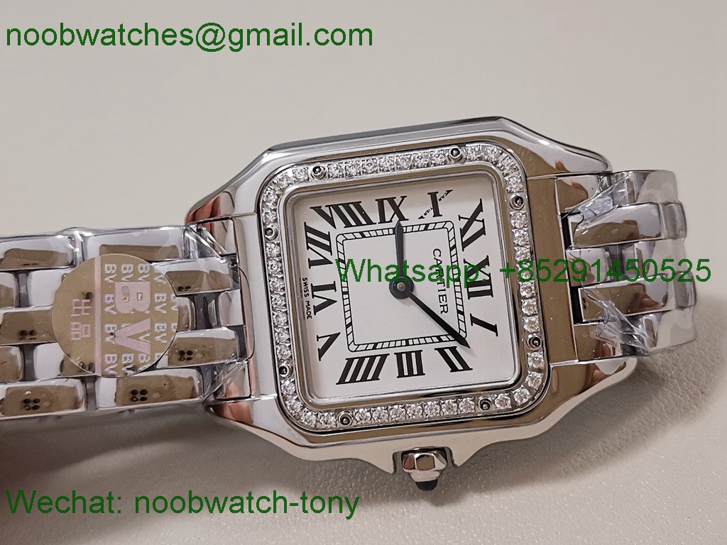 Replica Cartier Panthere 27mm BVF 1:1 Best Diamond Swiss Ronda Quartz