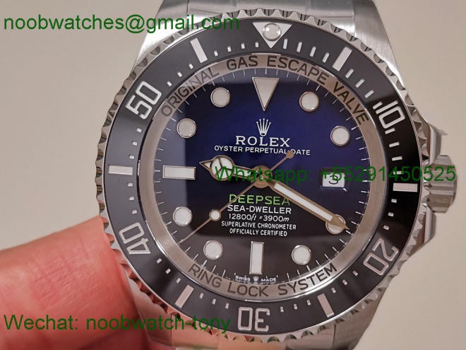 Replica Rolex Sea-Dweller Deepsea 126660 D-Blue James Cameron C+F 904L 3235