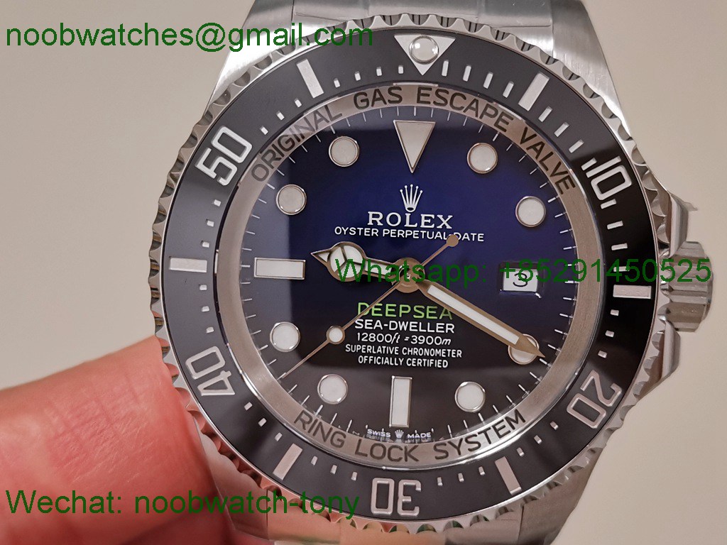 Replica Rolex Sea-Dweller Deepsea 126660 D-Blue James Cameron C+F 904L 3235