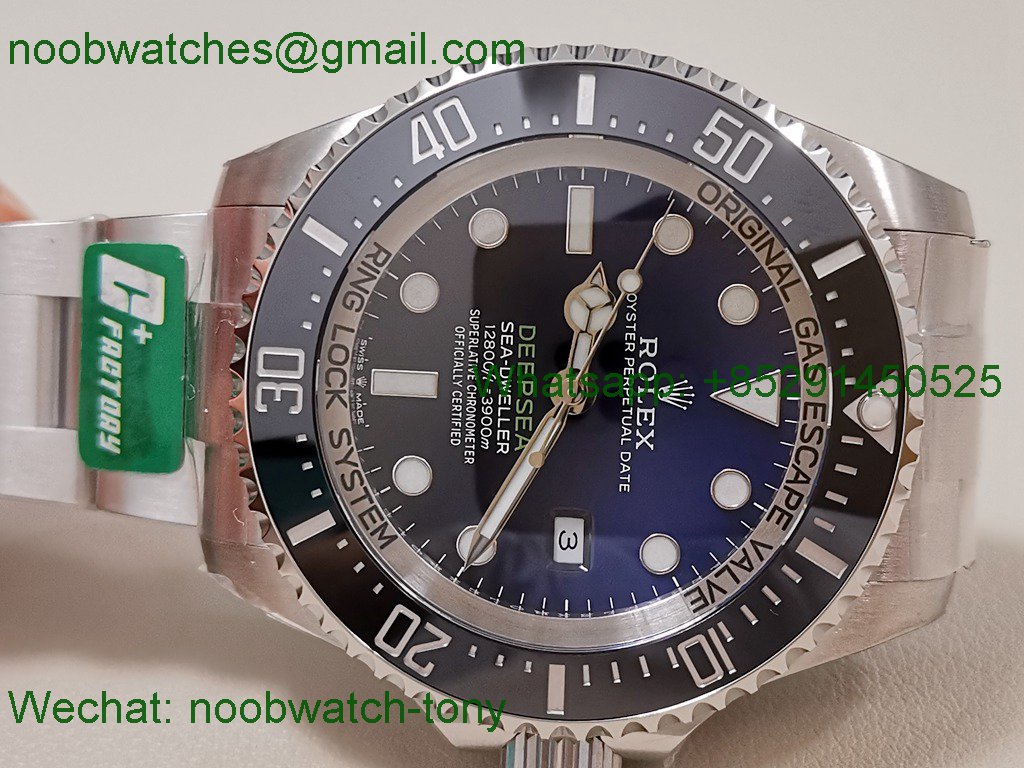 Replica Rolex Sea-Dweller Deepsea 126660 D-Blue James Cameron C+F 904L 3235