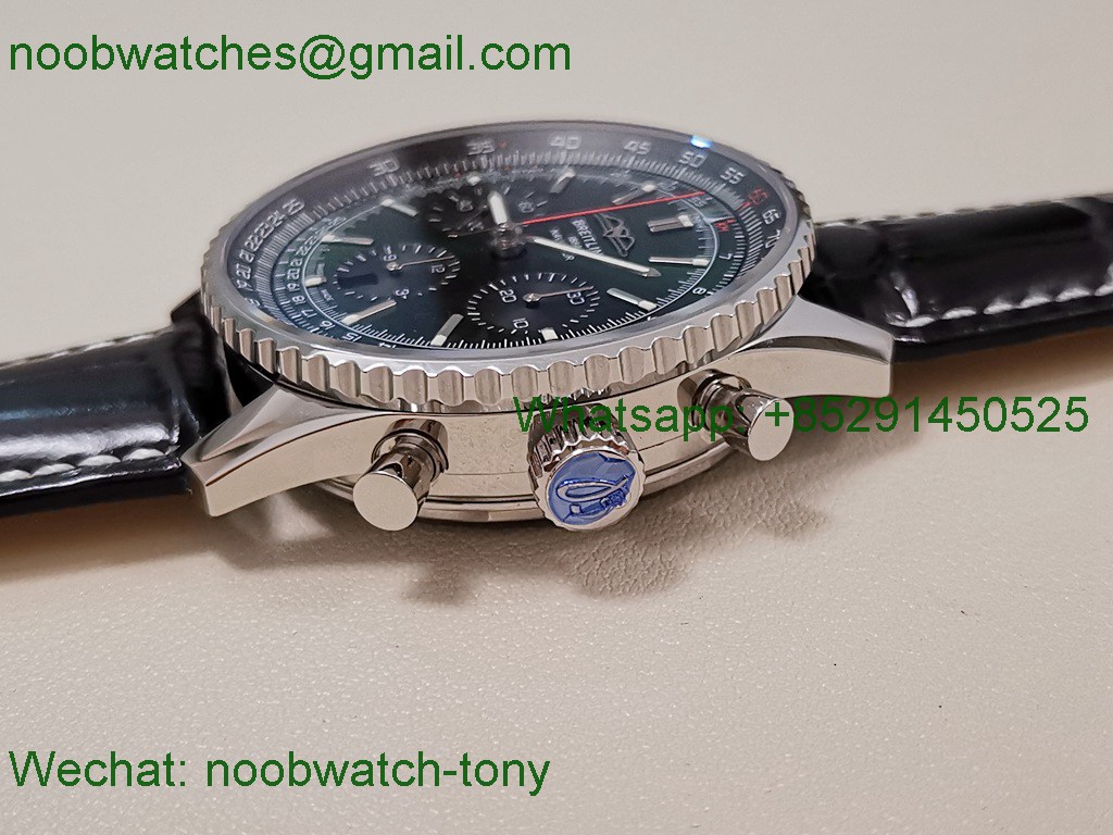 Replica Breitling Navitimer B01 Chrono 43mm Green Dial BLSF 7750 