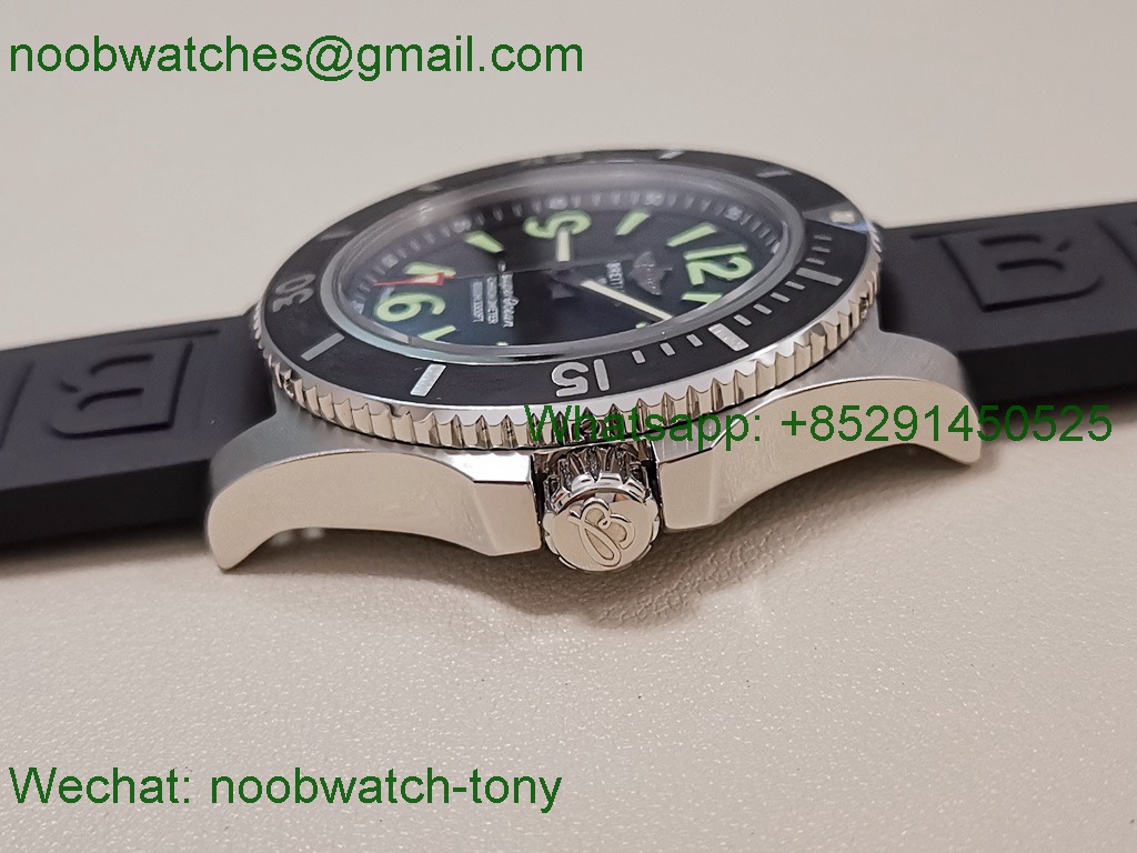 Replica Breitling Superocean 44mm Black Rubber TF A2824