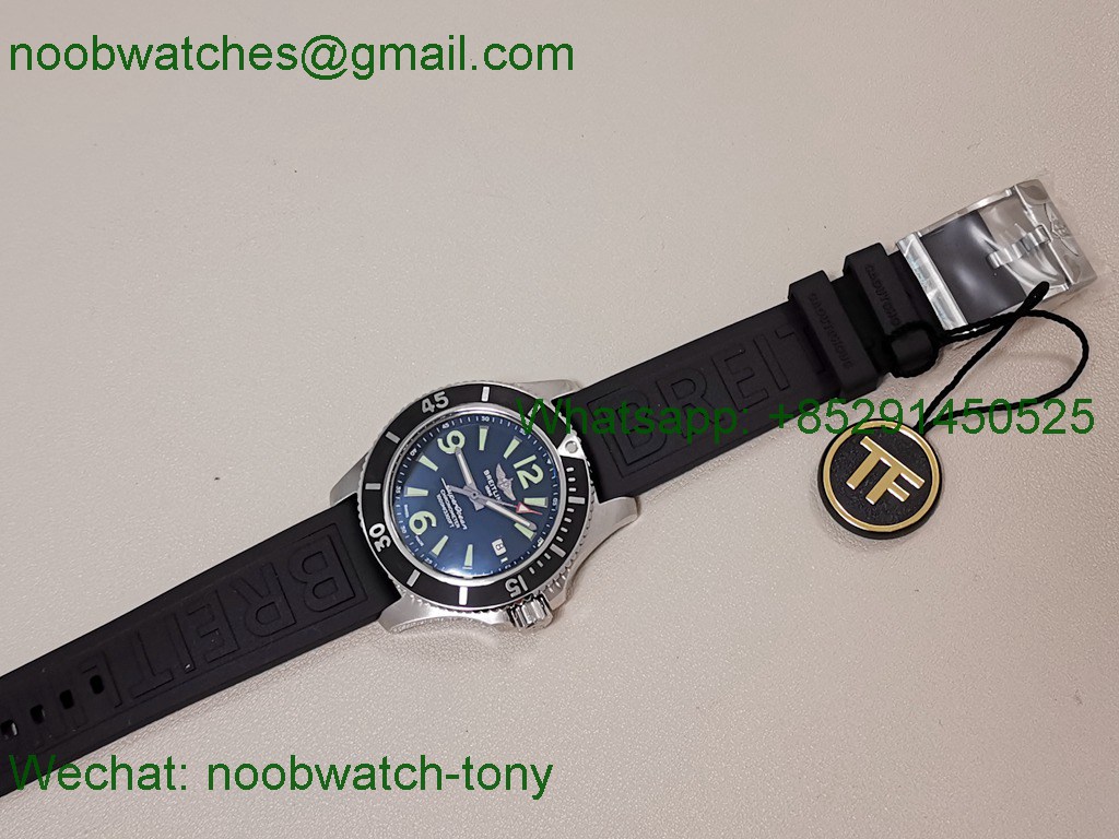 Replica Breitling Superocean 44mm Black Rubber TF A2824