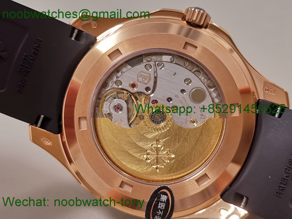 Replica Patek Philippe Aquanaut 5167R Rose Gold 3KF 1:1 Best Brown 330 SuperClone V3