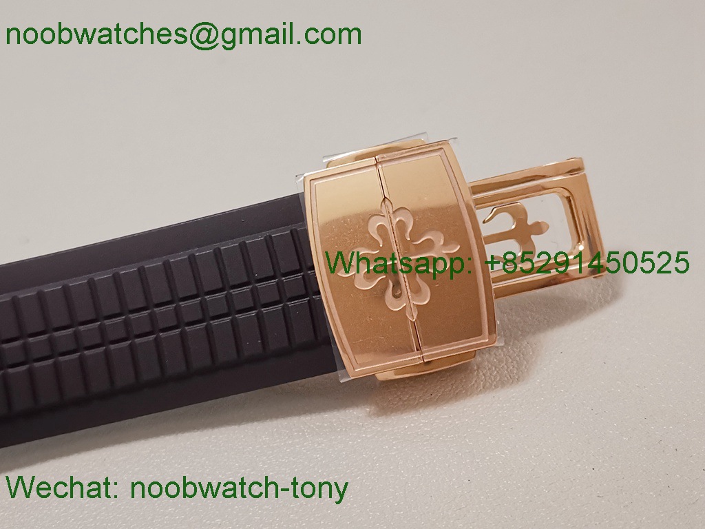 Replica Patek Philippe Aquanaut 5167R Rose Gold 3KF 1:1 Best Brown 330 SuperClone V3
