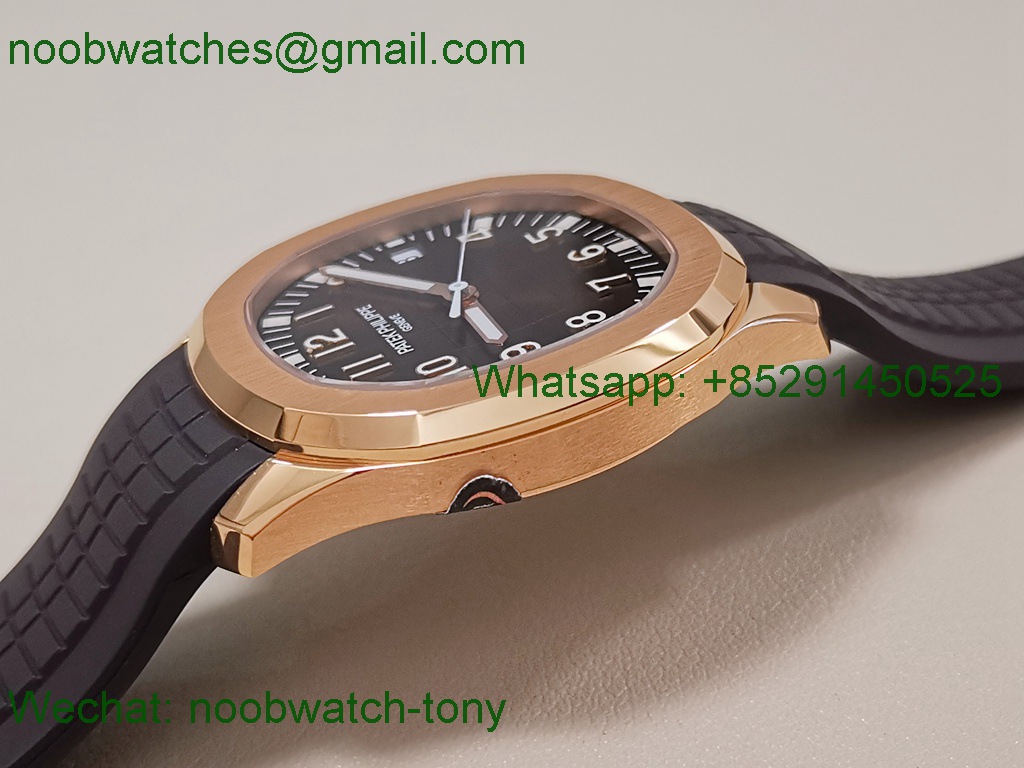 Replica Patek Philippe Aquanaut 5167R Rose Gold 3KF 1:1 Best Brown 330 SuperClone V3