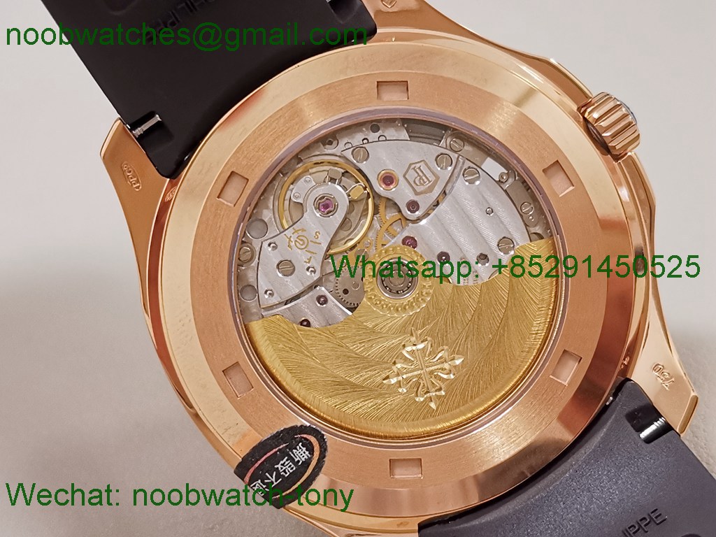 Replica Patek Philippe Aquanaut 5167R Rose Gold 3KF 1:1 Best Brown 330 SuperClone V3