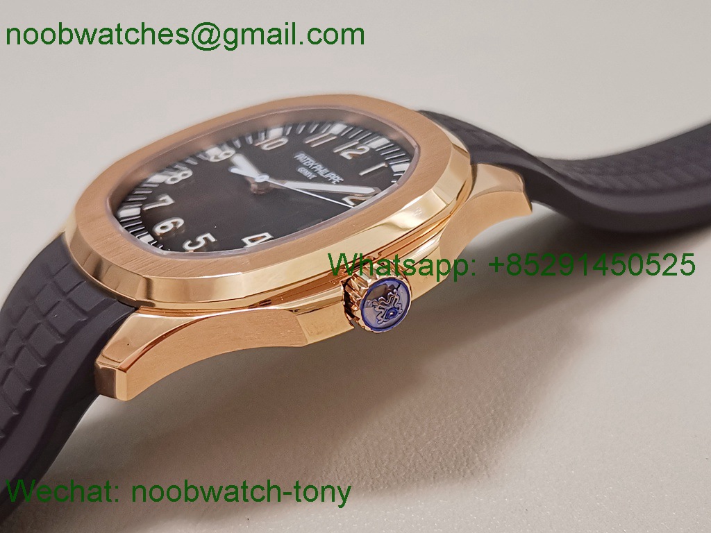 Replica Patek Philippe Aquanaut 5167R Rose Gold 3KF 1:1 Best Brown 330 SuperClone V3