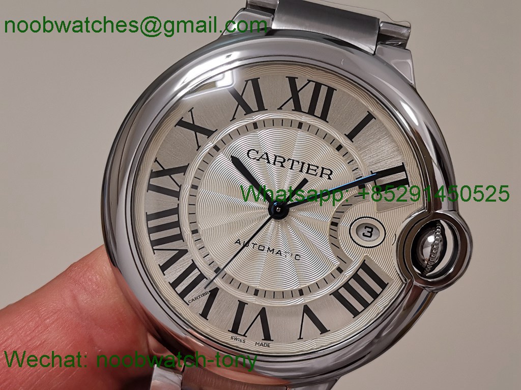 Cartier Ballon Bleu 42mm AF 1:1 Best White Dial A2824 V5
